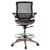 Flash Furniture BL-LB-8801X-D-GG 26" W x 50.25" H Black Adjustable Height Drafting Swivel Chair