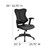 Flash Furniture BL-ZP-806-BK-LEA-GG 25.75" W x 42.75" H x 25" D Black Designer Executive Swivel Office Chair