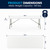 Flash Furniture RB-3096FH-GG Rectangular 96" W x 30" D x 29" H 661 Lb. Static Load Capacity Folding Table
