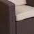 Flash Furniture DAD-SF1-1-GG 32.75" W x 32" H Brown Resin Frame Outdoor Chair