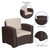 Flash Furniture DAD-SF1-1-GG 32.75" W x 32" H Brown Resin Frame Outdoor Chair