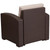 Flash Furniture DAD-SF1-1-GG 32.75" W x 32" H Brown Resin Frame Outdoor Chair