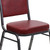 Flash Furniture FD-C01-SILVERVEIN-BURG-VY-GG 500 Lb. Burgundy Vinyl Upholstered Seat and Back Hercules Series Stacking Chair