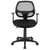 Flash Furniture LF-W-118A-BK-GG 250 Lb. Black Mid-Back Design Swivel Task Chair