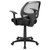 Flash Furniture LF-W-118A-BK-GG 250 Lb. Black Mid-Back Design Swivel Task Chair