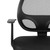 Flash Furniture LF-W-118A-BK-GG 250 Lb. Black Mid-Back Design Swivel Task Chair