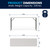 Flash Furniture RB-1860-GG Rectangular 60" W x 18" D x 29" H 330 Lb. Static Load Capacity Training Folding Table