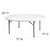 Flash Furniture DAD-YCZ-180R-GW-GG 71" Dia. x 29" H Round Molded Plastic Folding Table