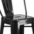 Flash Furniture CH-31320-30GB-BK-GG 500 Lb. Metal and Drain Hole Seat Bar Stool