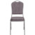Flash Furniture FD-C01-S-12-GG 500 Lb. Crown Design Seamless Back Panel Gray Hercules Series Stacking Banquet Chair