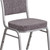 Flash Furniture FD-C01-S-12-GG 500 Lb. Crown Design Seamless Back Panel Gray Hercules Series Stacking Banquet Chair