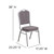 Flash Furniture FD-C01-S-12-GG 500 Lb. Crown Design Seamless Back Panel Gray Hercules Series Stacking Banquet Chair