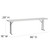 Flash Furniture RB-1896-GG Rectangular 96" W x 18" D x 29" H 330 Lb. Static Load Capacity Training Folding Table