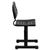 Flash Furniture YU-YCX-09010-GG 16.25" W x 32.50 " H 396 Lb. Capacity Black Plastic Seat and Back With Adjustable Legs Student Chair