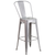 Flash Furniture CH-31320-30GB-SIL-GG 500 Lb. Vertical Slat with Powder Coat Finish Bar Stool