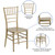 Flash Furniture LE-GOLD-GG 1000 Lb. Gold One Piece Ultra Strong Polycarbonate Hercules Premium Series Stacking Chiavari Chair