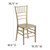 Flash Furniture LE-GOLD-GG 1000 Lb. Gold One Piece Ultra Strong Polycarbonate Hercules Premium Series Stacking Chiavari Chair