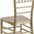 Flash Furniture LE-GOLD-GG 1000 Lb. Gold One Piece Ultra Strong Polycarbonate Hercules Premium Series Stacking Chiavari Chair
