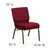 Flash Furniture FD-CH0221-4-GV-3169-GG 800 Lb. Fabric Upholstery with Book Pouch Hercules Series Extra Wide Stacking Church Chair