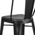 Flash Furniture ET-3534-30-BK-GG 500 Lb. Black Curved Back With Vertical Slat Bar Stool