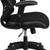 Flash Furniture BL-ZP-806-BK-GG 25.75" W x 42.75" H x 25" D Black Designer Executive Swivel Office Chair