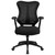 Flash Furniture BL-ZP-806-BK-GG 25.75" W x 42.75" H x 25" D Black Designer Executive Swivel Office Chair