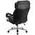 Flash Furniture GO-2078-LEA-GG 28" W x 49" H x 31" D Black Hercules Series Big & Tall Executive Swivel Office Chair