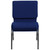 Flash Furniture FD-CH0221-4-SV-NB24-GG 21.25" W x 33" H x 25" D Silver Vein Navy Blue Hercules Series Extra Wide Stacking Church Chair