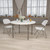 Flash Furniture RB-48R-GG Round 48" Dia. X 29" H 500 Lb. Static Load Capacity Waterproof Folding Table