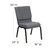Flash Furniture XU-CH-60096-BEIJING-GY-GG 19" W x 33" H x 24" D Gold Vein Gray Hercules Series Stacking Banquet Chair
