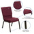 Flash Furniture XU-CH-60096-BYXY56-GG 19" W x 33" H x 24" D Gold Vein Burgundy Hercules Series Stacking Church Chair