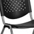 Flash Furniture RUT-F01A-BK-GG 20.50" W x 29.75" H Black Ergonomic With 880Lb. Capacity Hercules Series Stacking Chair