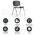 Flash Furniture RUT-F01A-BK-GG 20.50" W x 29.75" H Black Ergonomic With 880Lb. Capacity Hercules Series Stacking Chair