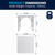 Flash Furniture DAD-YCZ-86-GG Square 34 1/4" W x 34 1/4" D x 29 1/2" H 220 Lb. Static Load Capacity Waterproof Folding Table