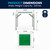 Flash Furniture DAD-MJZ-88-GG 34 1/2" W x 34 1/2" D x 29" H Square Molded Plastic Folding Game Table