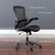 Flash Furniture BL-X-5M-BK-GG Kelista Mid-Back Black Mesh Swivel Ergonomic Task Office Chair with Flip-Up Arms