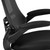 Flash Furniture BL-X-5M-BK-GG Kelista Mid-Back Black Mesh Swivel Ergonomic Task Office Chair with Flip-Up Arms