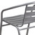 Flash Furniture TLH-017C-GG 352 Lbs. Silver Aluminum Ladder Back Restaurant or Patio Stacking Armchair