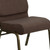 Flash Furniture FD-CH0221-4-GV-S0819-GG 21.25" W x 33" H x 25" D Gold Vein Brown Hercules Series Extra Wide Stacking Church Chair