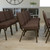 Flash Furniture FD-CH0221-4-GV-S0819-GG 21.25" W x 33" H x 25" D Gold Vein Brown Hercules Series Extra Wide Stacking Church Chair