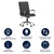 Flash Furniture GO-2286M-BK-GG 250 Lb. Black Mid-Back Design Executive Swivel Office Chair