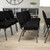 Flash Furniture XU-CH0221-BK-SV-GG 21" W x 33" H x 25" D Silver Vein Black Hercules Series Extra Wide Stacking Church Chair