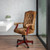 Flash Furniture 802-BRN-GG 26" W x 47.25" H x 21.25" D Bomber Brown Classic Executive Swivel Office Chair