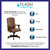 Flash Furniture 802-BRN-GG 26" W x 47.25" H x 21.25" D Bomber Brown Classic Executive Swivel Office Chair
