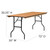 Flash Furniture YT-WTFT30X72-TBL-GG Rectangular 72" W x 30" D x 30 1/4" H 551 Lb. Static Load Capacity Folding Banquet Table