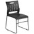 Flash Furniture RUT-2-BK-GG 18" W x 33" H Black Ergonomic With Powder Coated Metal Frame Hercules Series Stacking Chair