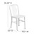 Flash Furniture CH-61200-18-WH-GG 500 Lb. White Vertical Slat Back Galvanized Steel Powder Coat Finish Chair