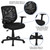 Flash Furniture LF-W-95A-BK-GG 250 Lb. Black Mid-Back Design Swivel Task / Office Chair