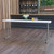 Flash Furniture DAD-YCZ-180-GW-GG 72" W x 18" D x 29" H Rectangle Molded Plastic Folding Table