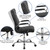 Flash Furniture GO-2286H-BK-GG 30" W x 48" H x 34" D Black Hercules Series 24/7 Big & Tall Executive Swivel Office Chair